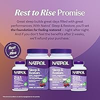 Vista 9 de Natrol Sleep & Restore - Gomitas de mezcla de glicinato de magnesio, magnesio para ayudar al sueño para adultos, sin melatonina, sabor a cereza