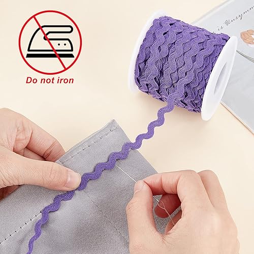 Miniatura 108 de GORGECRAFT 1 rollo de cinta RIC Rac de 27 yardas/82.0 ft para coser con flecos, 0.197 in/0.2 pulgadas para coser flores, boda, fiesta, cinta de Verde