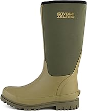 Savage Island Women's Neoprene Insulated Rubber Wellington Boots Warm Lined Fully Knee High Waterproof Wellies