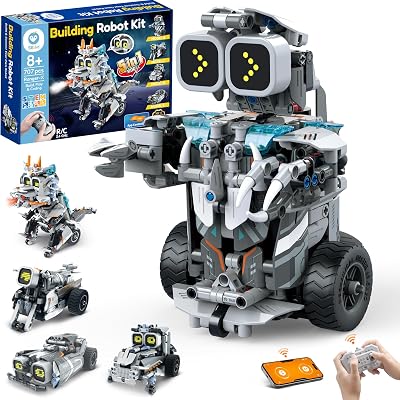 Sillbird Robot Building Kit with Remote Control STEM Gift for Boys 8-12