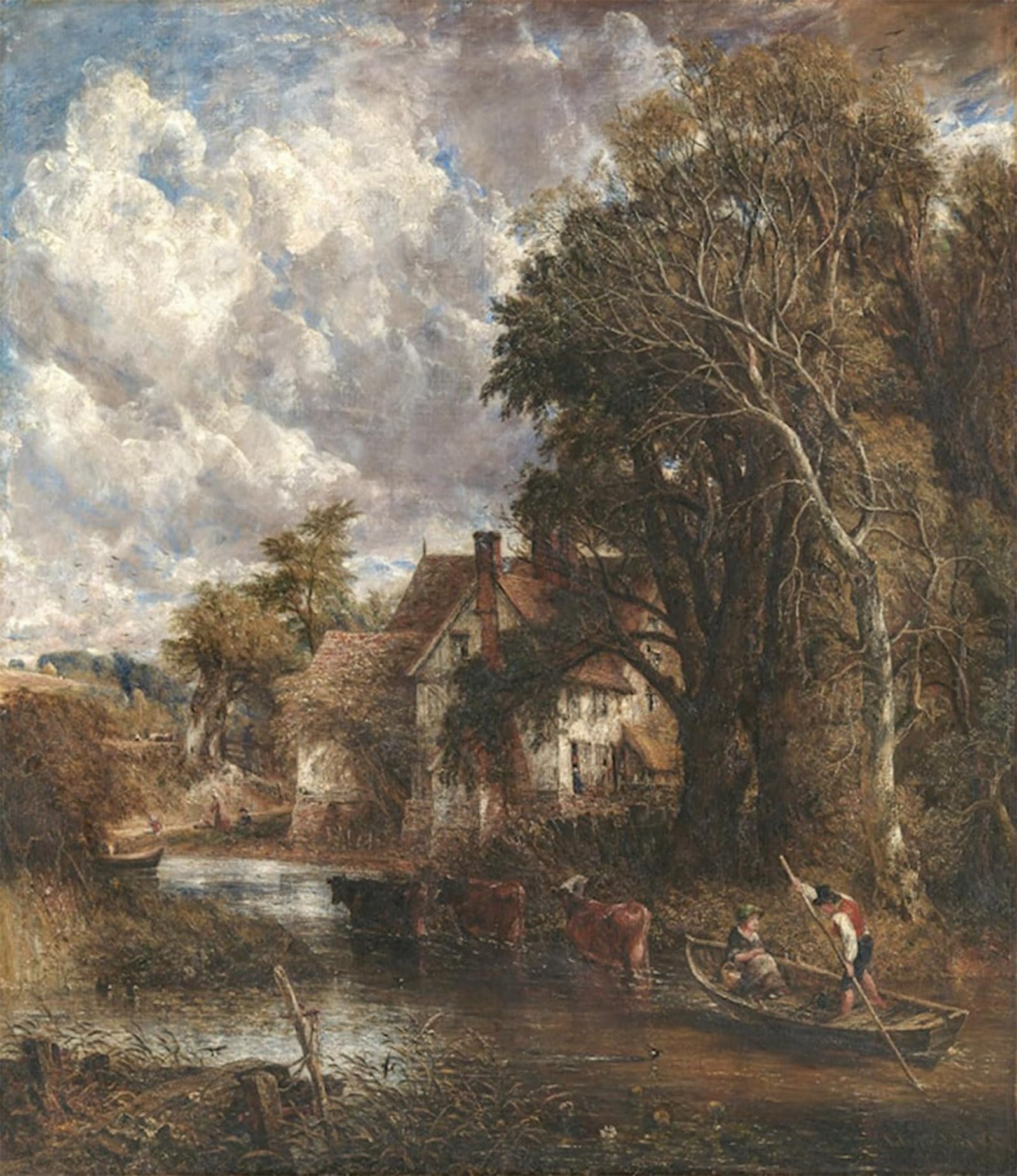 ARTXLXXBN Famous Prints Artwork Pictures Poster Painting Art the Valley Farm by John Constable Artwork Landscape Pictures for Home Decor 60x90cm