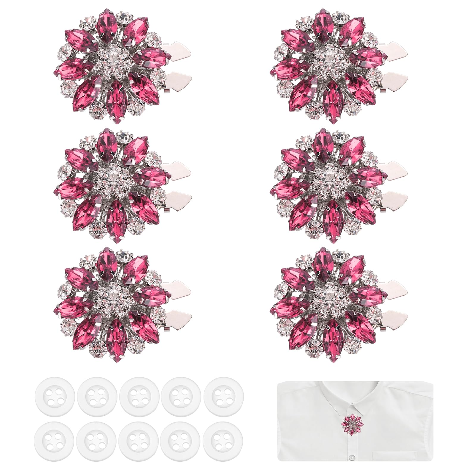 Cache-boutons en strass bouton amovible accessoire couture homme femme