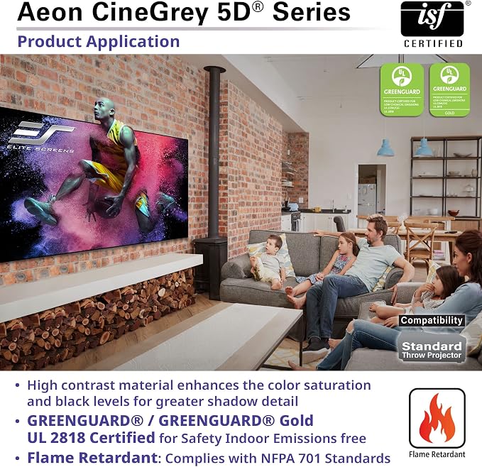 Pantalla Fija Elite Screens Aeon CineGrey 103 pulgadas 16:9 miniatura 7
