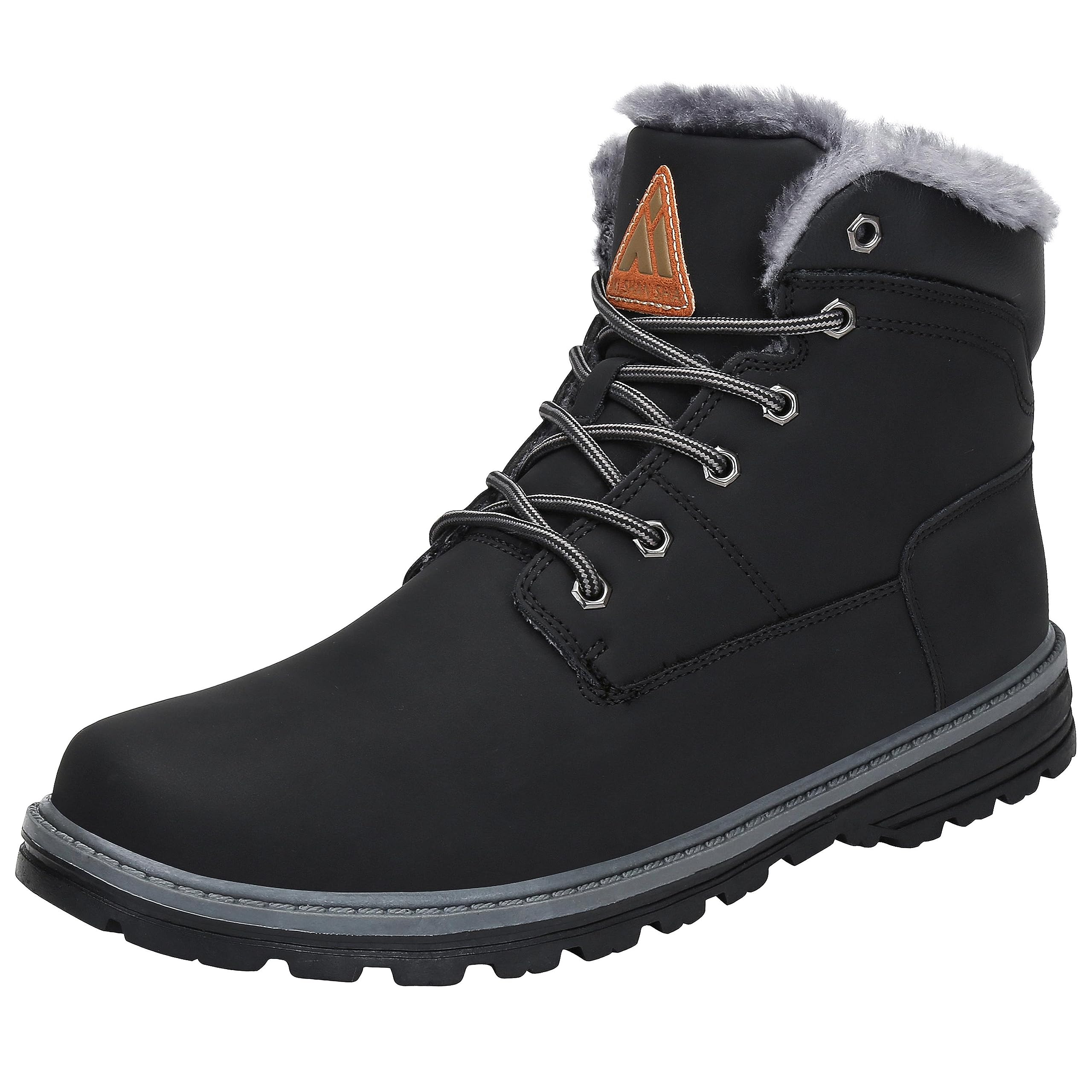 Mishansha Botas de Nieve Hombre Mujer Invierno Negro Grafito Gr.39