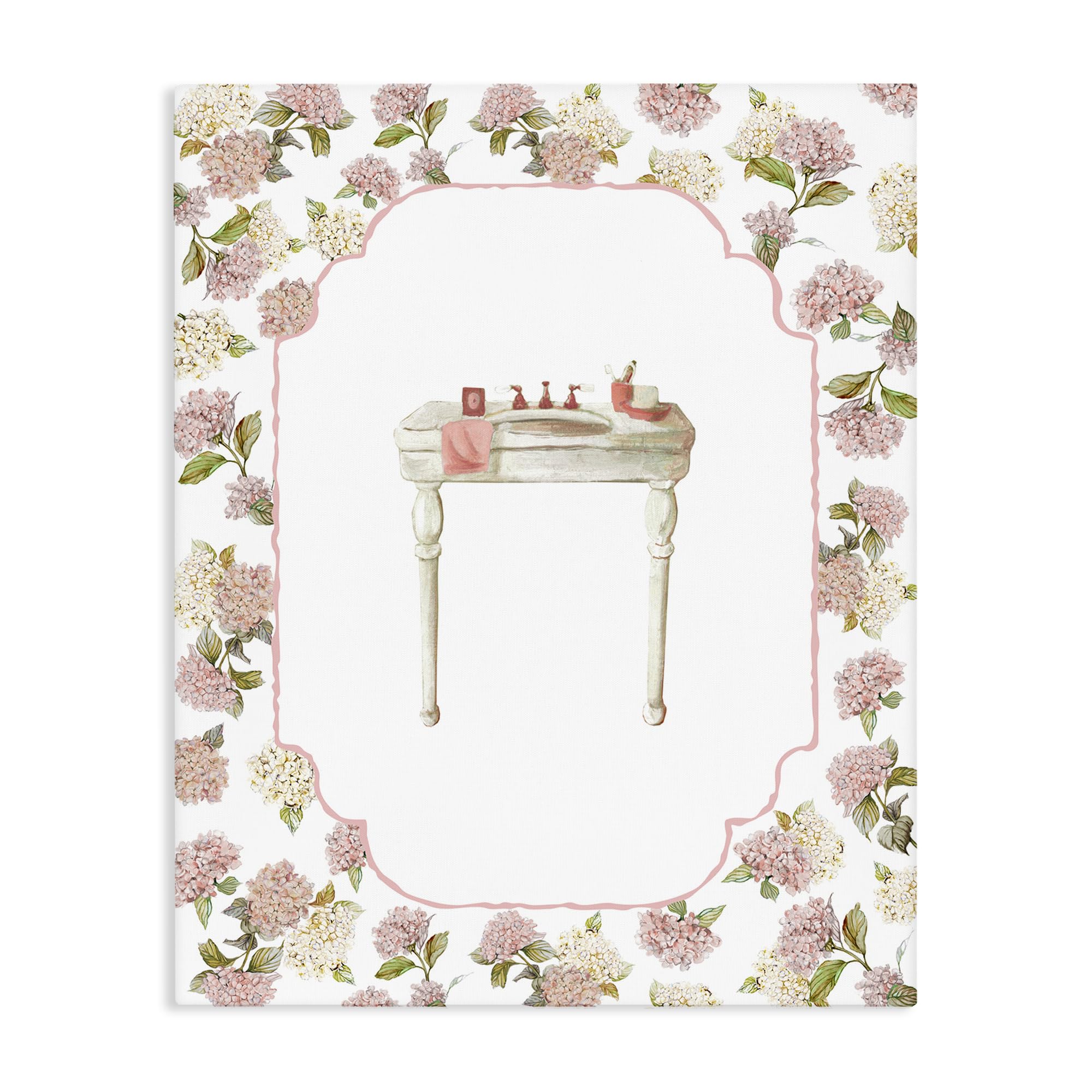 Stupell Industries Unframed 'Elegant Hydrangeas Vanity'| Canvas Art