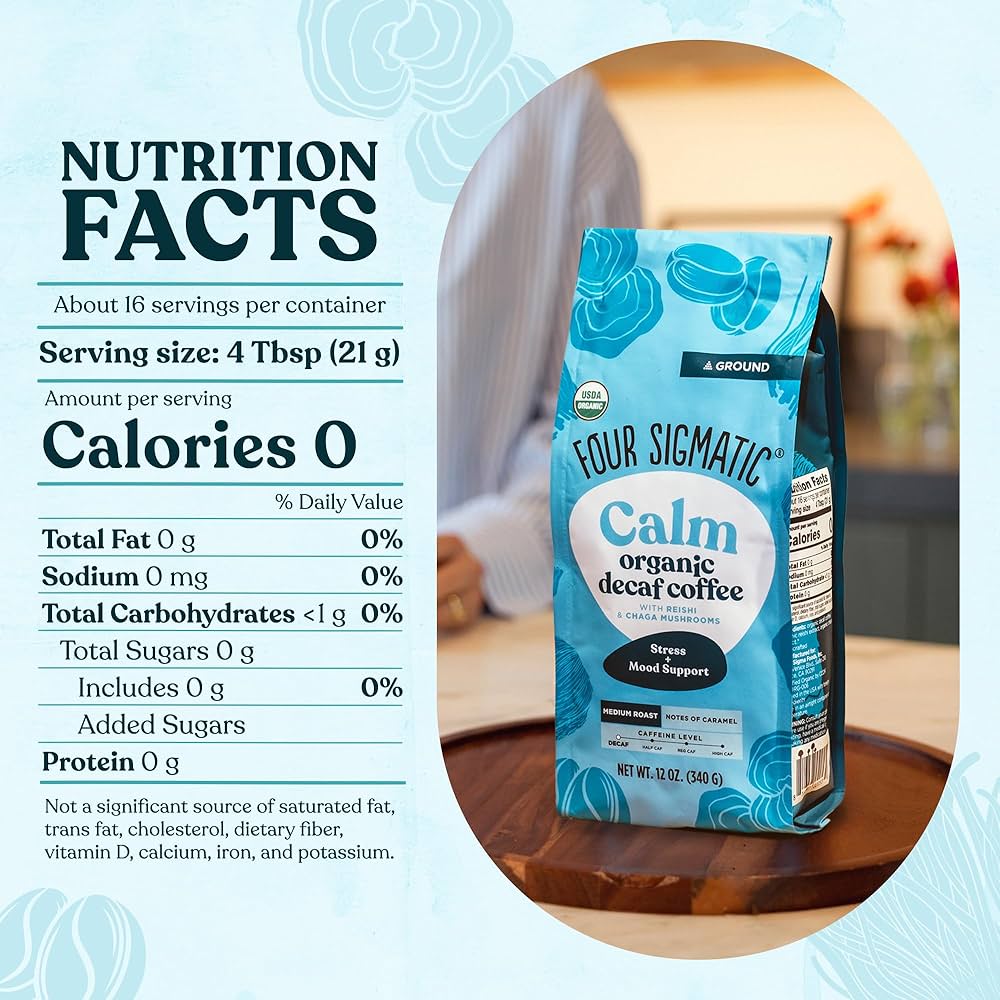 Amazon | Four Sigmatic, Mushroom Ground Coffee with Reishi