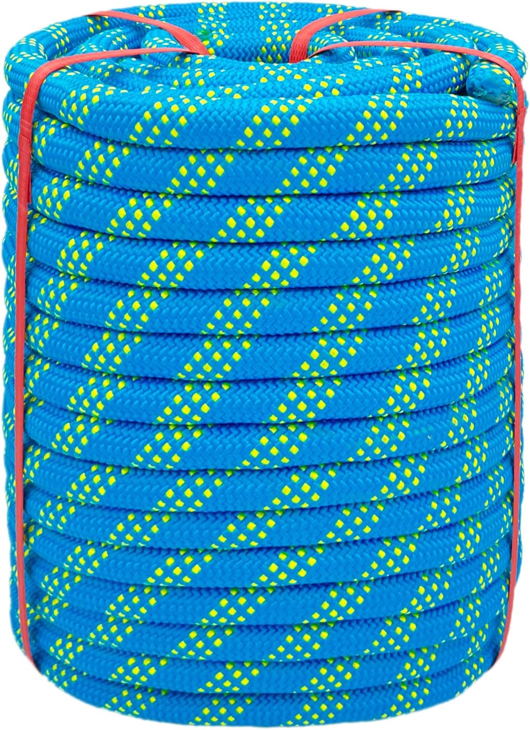 Climbing Rope 3/4 in x 150 Ft Blue Bull Rope Polyester Braided Arborist Rope 48 Strands Climbing Rope for Adults for Tree Pulling,Nautical Rigging Rope Rope Swing for Tree Climbing Rope 3/4 in x 150 Ft Blue Bull Rope Polyester Braided Arborist Rope 48 Strands Climbing Rope for Adults for Tree Pulling,Nautical Rigging Rope Rope Swing for Tree