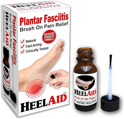 NEW Plantar Fasciitis Brush-On Heel Rapid Pain Relief. Doctor Developed, Clinically Tested, Natural Ingredients Specially Formulated to Penetrate Deep to the Fascia and Relieve Pain.