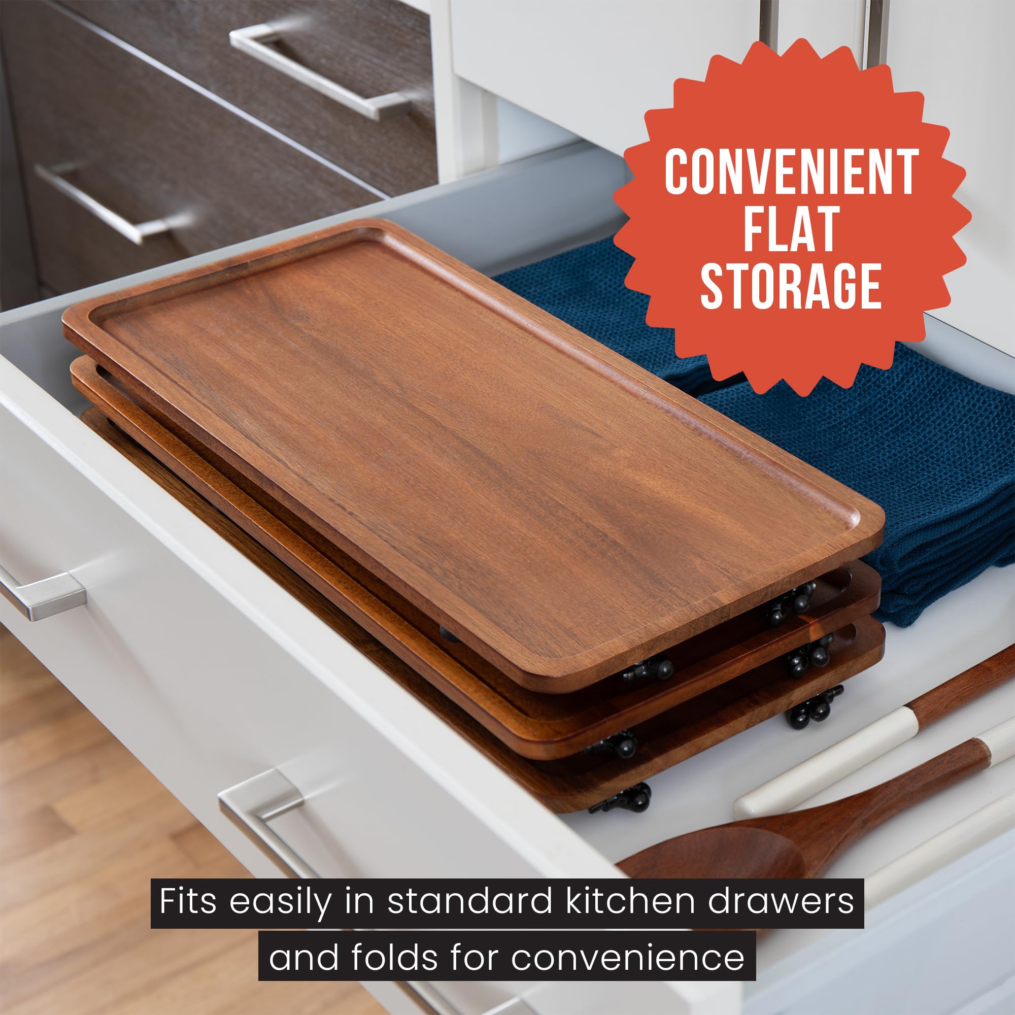 Chef Pomodoro Plateau de Service Bois 3 Niveaux – Parfait pour Le Repas, Buffet, Fromage ou Service à Thé. Utilisable en Plateau Presentation Buffet, Présentoir Gâteau Apéro sur Table Bois.