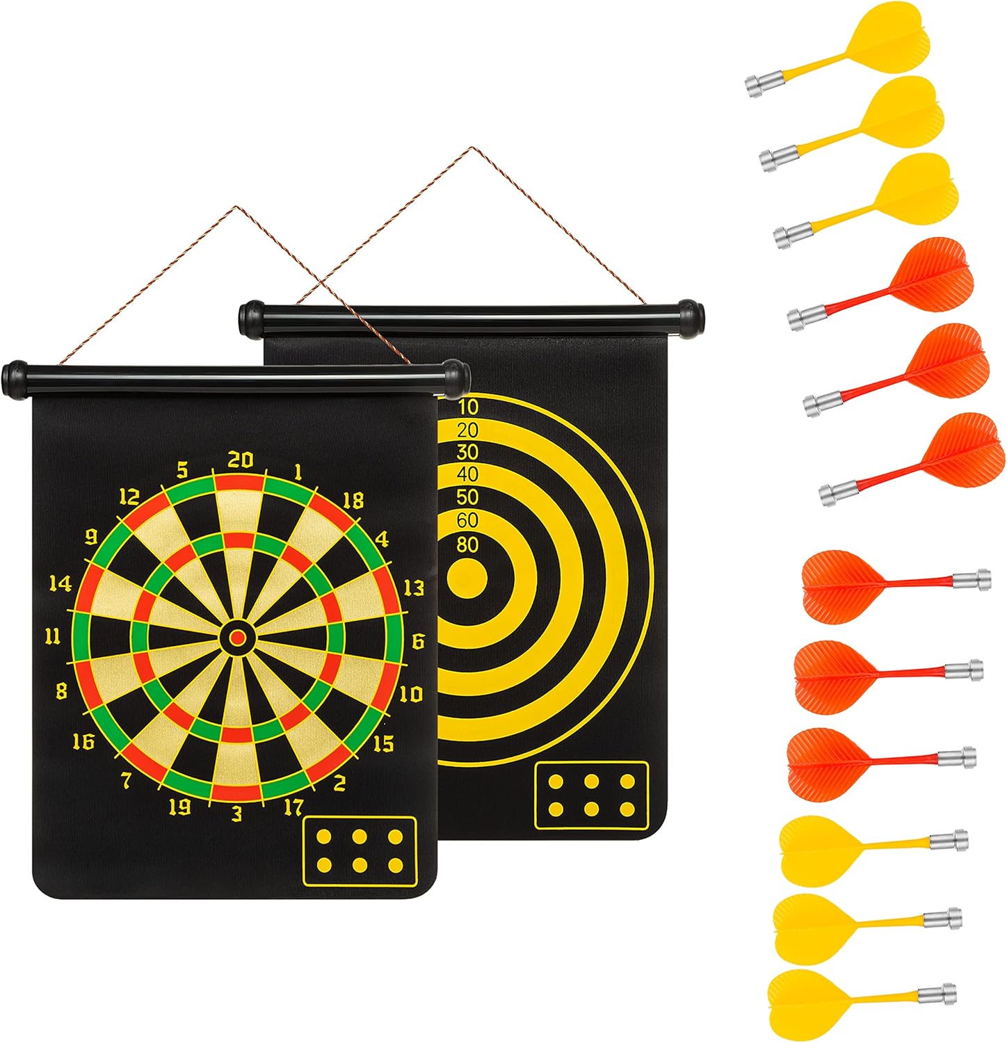 ASAB Dartboard Double Sided Dartboard 6 Safe