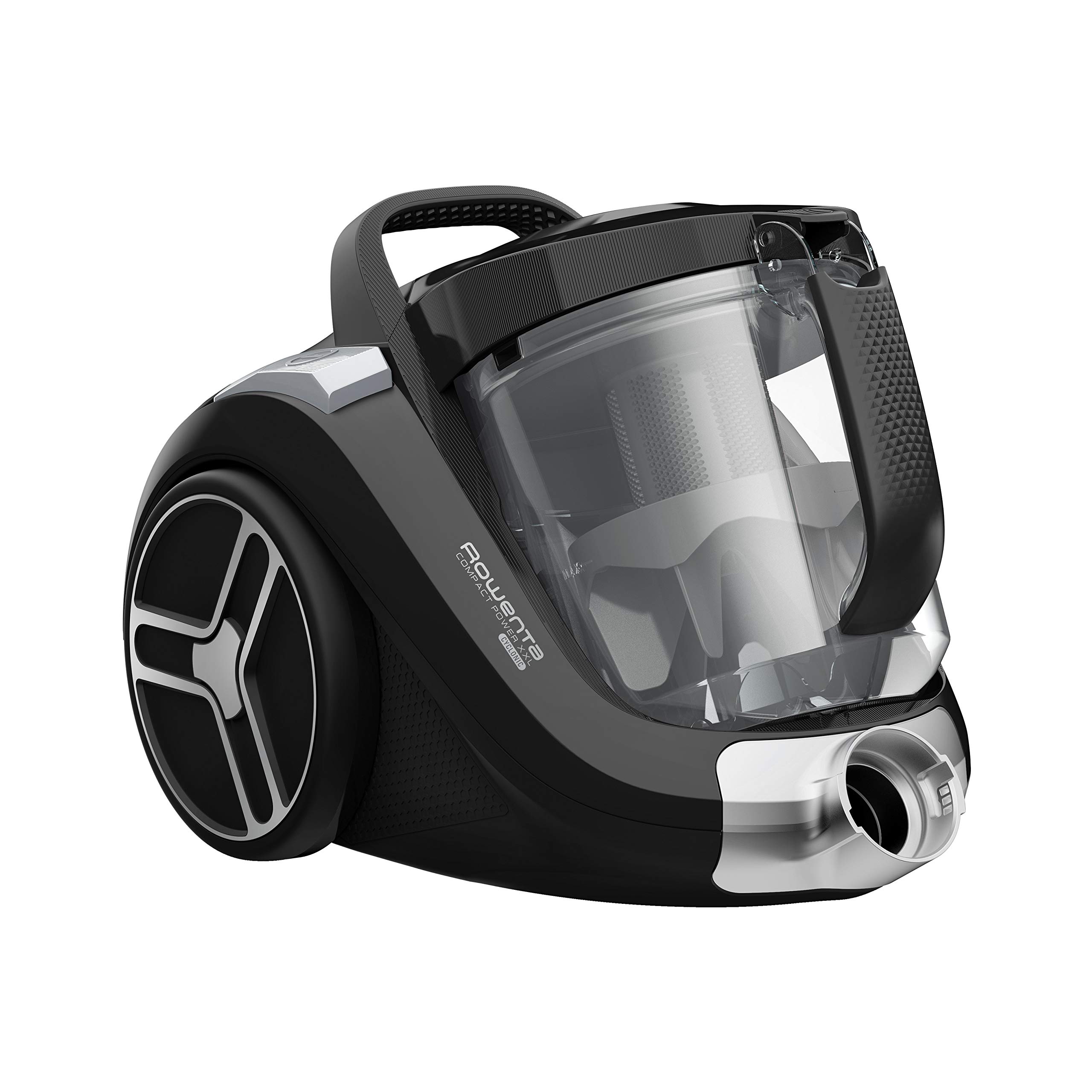 Rowenta Compact Power XXL Aspirapolvere a traino, Capacità di 2,5 L, Compatto, Motore Effitech, Contenitore della polvere facile da svuotare, Tecnologia ciclonica, Cavo di 6,2 m, RO4825