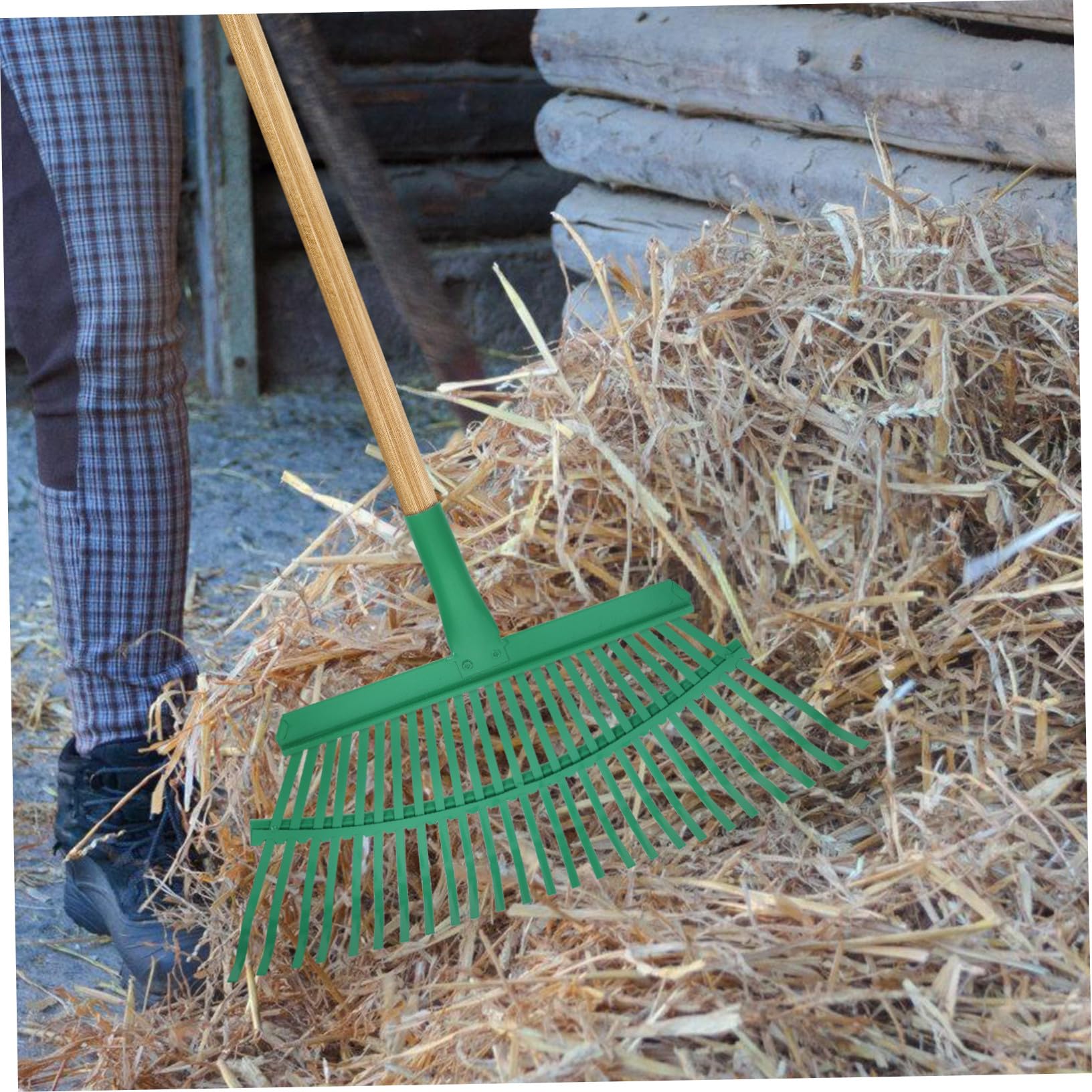 Ersatz Gartenrechenkopf aus Stahl 25 Zähne Multifunktional Robuster Laubrechen für Rasenflächen Leichter Handrechen Gartengerät Herbstlaub