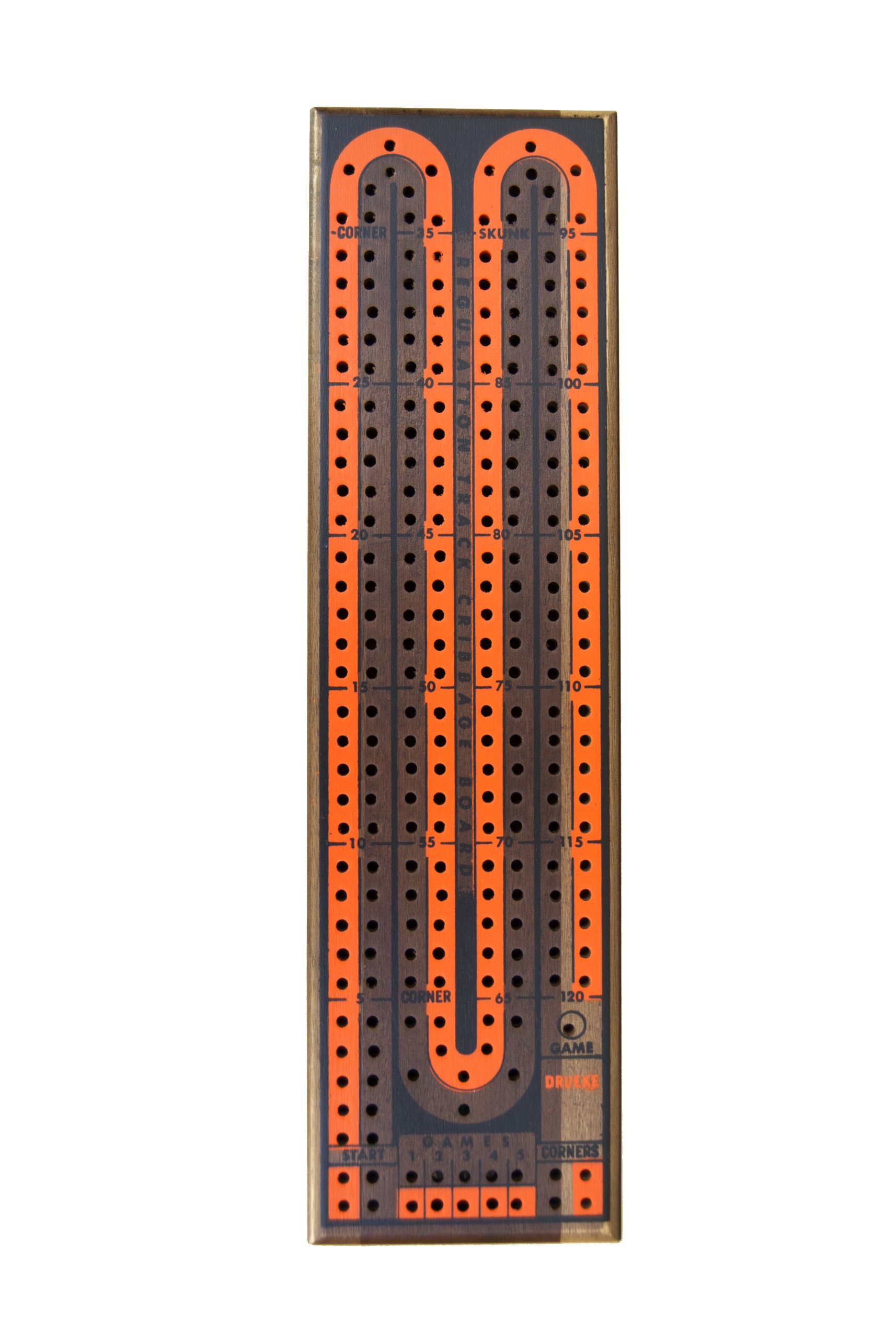 Buy Drueke Deluxe Walnut 2Track Cribbage Board Online at desertcartINDIA