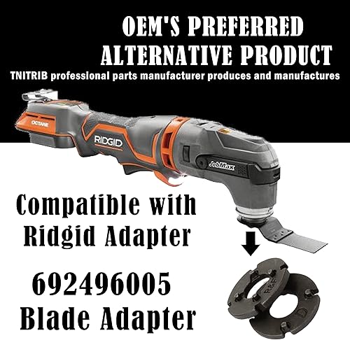 Miniatura 3 de Paquete de 2 adaptadores 692496005 de repuesto R8223406 para RIDGIDRyobiJobMax cabezal multiherramienta