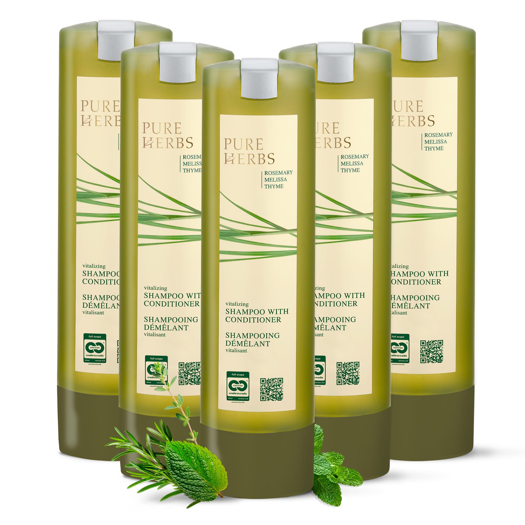 ADA Cosmetics Shampoo con balsamo Pure Herbs 6 x 300 mL