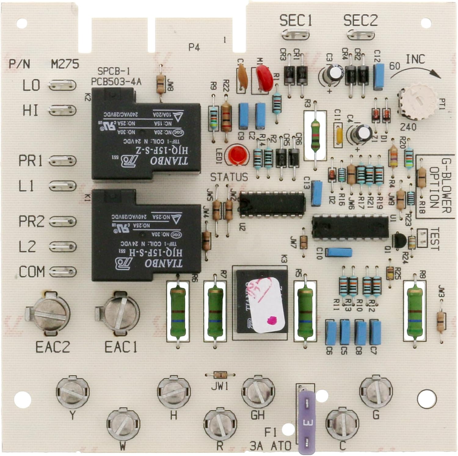 HH84AA021 Fan Blower Control Board Replacement for CES0110019 695-101 HH84AA001 HH84AA009, AGM73610705, Furnace Control Circuit Board Compatible with Carrier Bryant