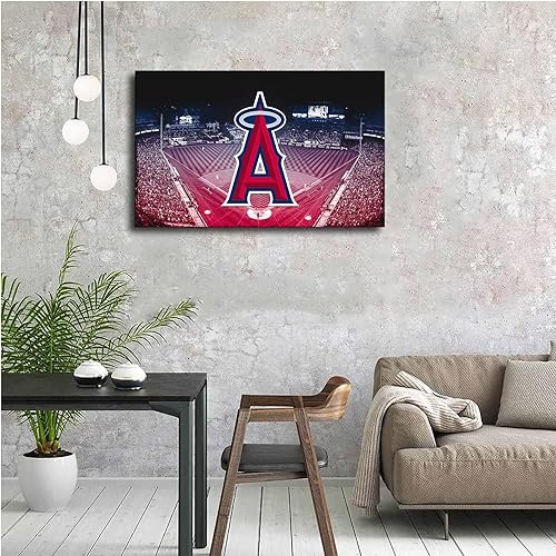 Miniatura 6 de Póster de béisbol de Los Ángeles de Los Ángeles de Los Ángeles, lienzo deportivo, diseño de arte de pared, decoración del hogar (sin marco, 16 x 24