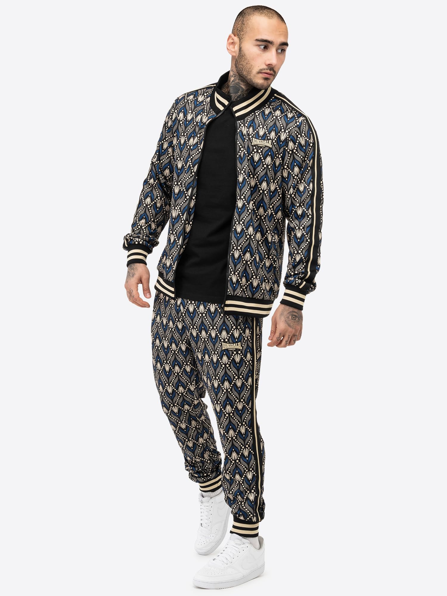 Lonsdale M?ski dres treningowy w?ski krój RENDALE, wielokolorowy, M, 117573, wielokolorowy, M