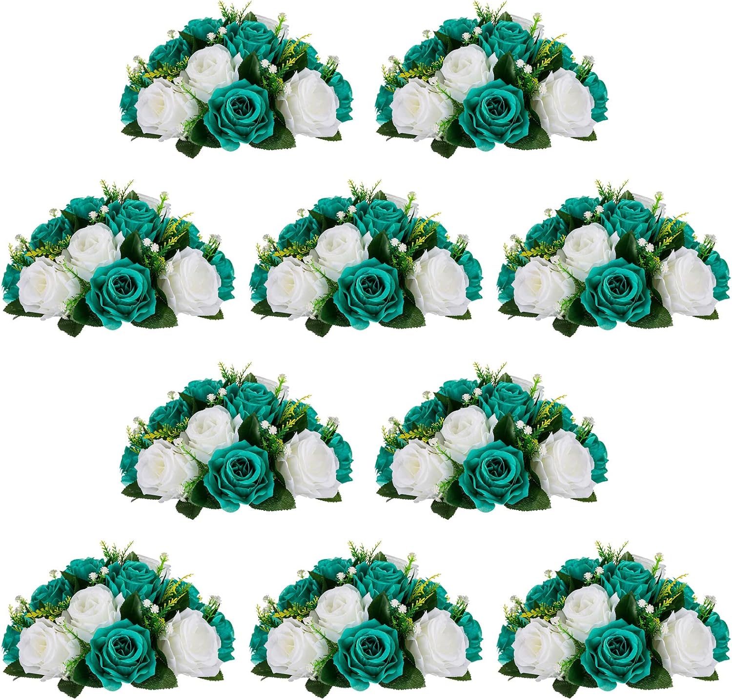 NUPTIO Flower Wedding Centrepieces for Tables 10 Pcs 9