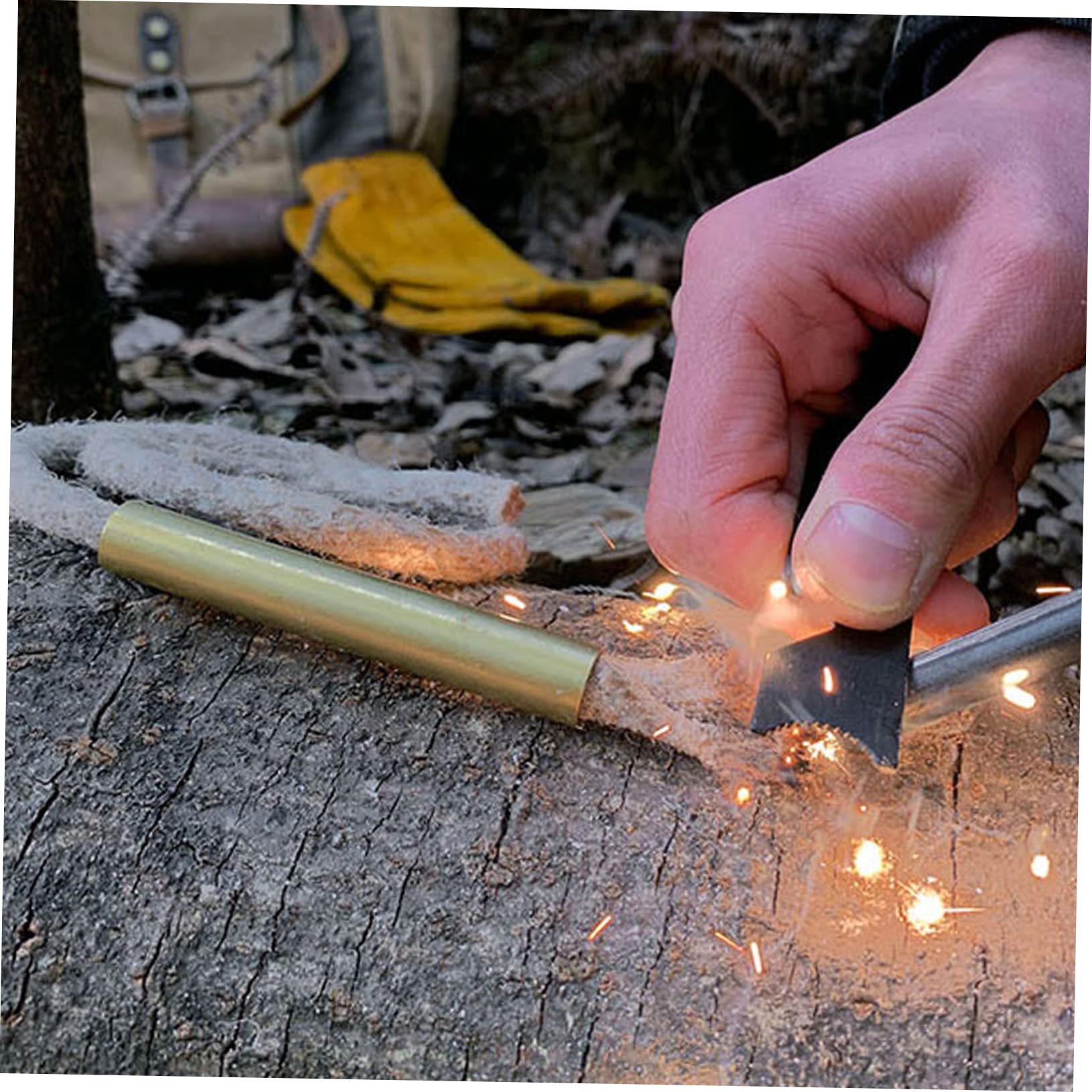 BESPORTBLE Pcs Outdoor Survival Wick Lighter Fire Starters Rope Compact Camping Accessories for Quick Lighting