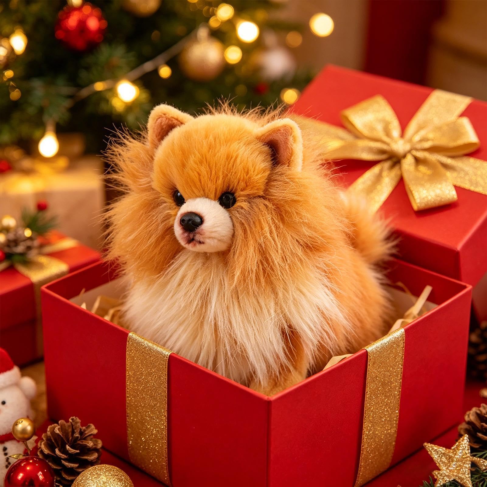 Perro De Peluche 22,9 cm Adorable, Suave, Realista y Abrazable
