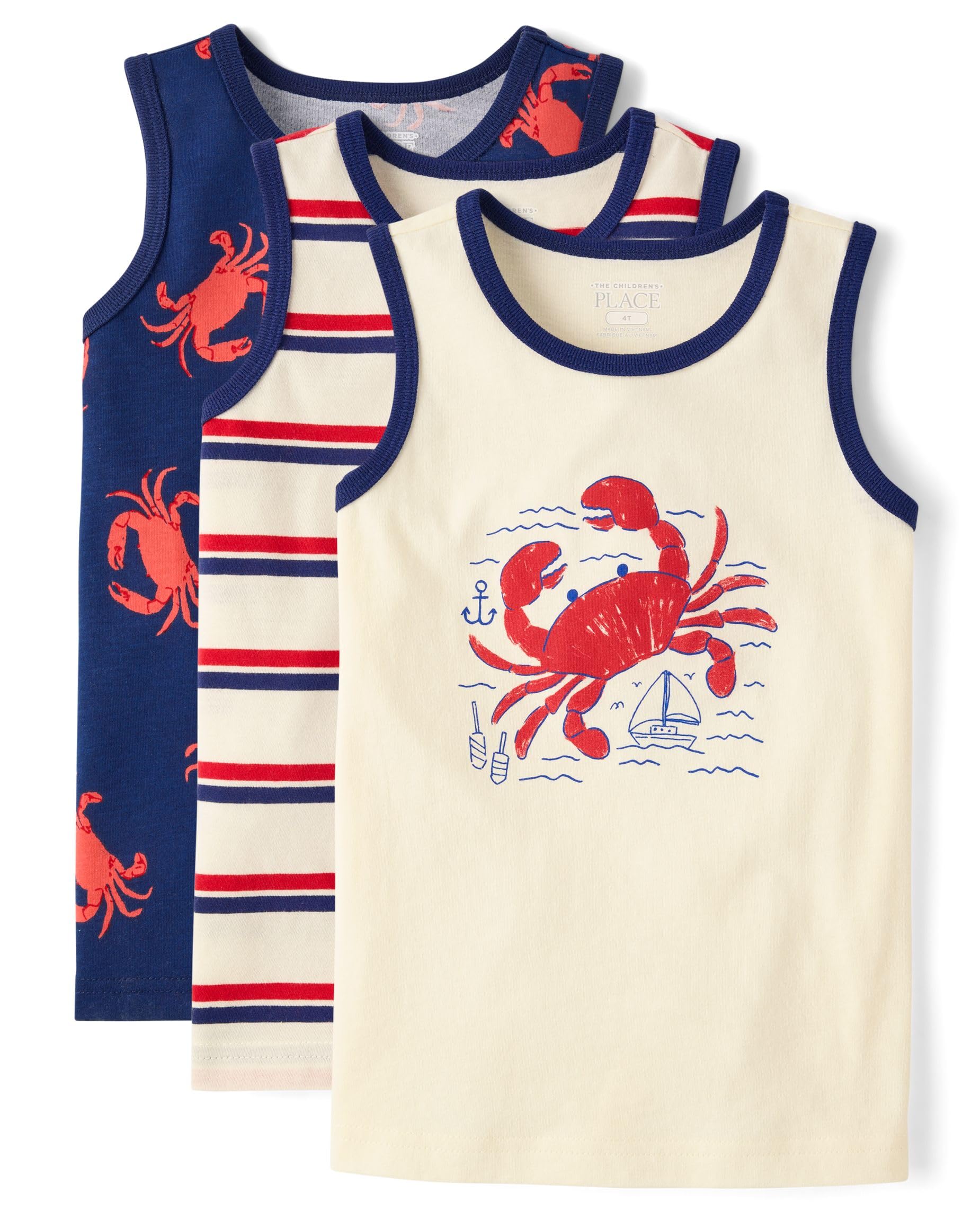 The Children's Place Boys and Toddler Assorted Sleeveless Tank Tops