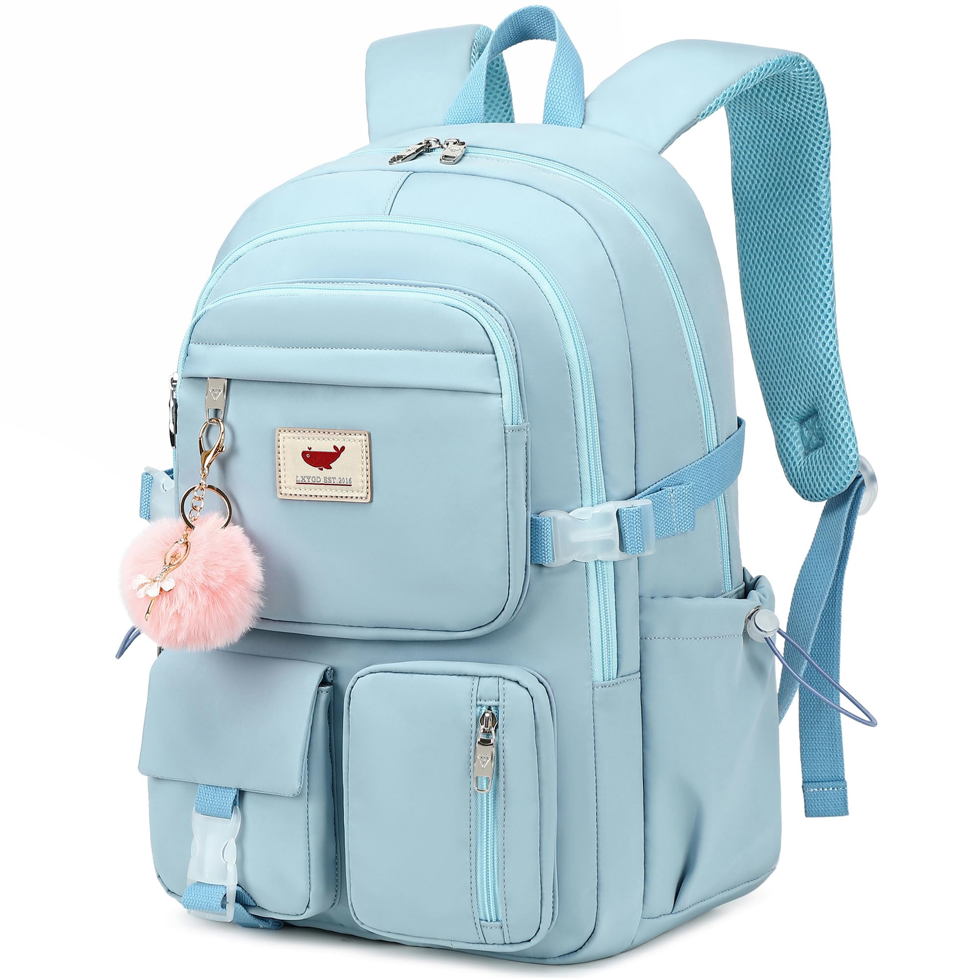 Laptop Backpack 15.6 Inch Kids Elementary Middle High School Bag College Backpacks Anti Theft Travel Back Pack Large Bookbags for Teens Girls Women