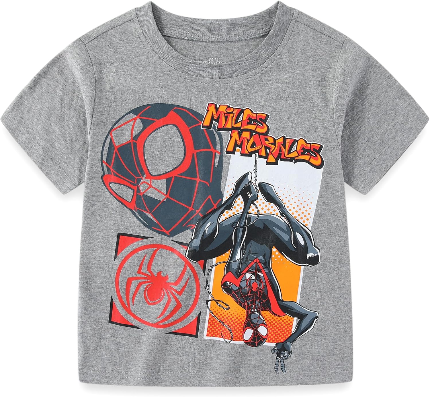 Marvel Spider-Man Miles Morales Boys 3 Piece Tank Top T-Shirt and Shorts Set for Little and Big Kids - Image 2