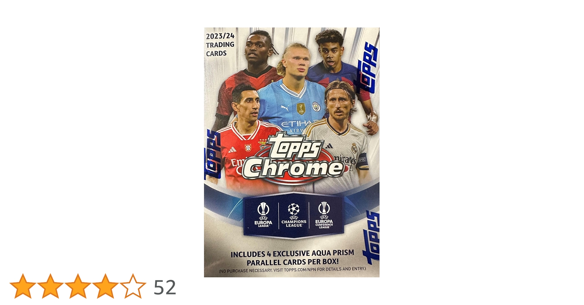 Topps 2023/24 Chrome UEFA Club Competitions Soccer Value Box