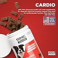 Vista 2 de GNC Pets Advanced Suplementos para perros, apoyo cardiovascular y masticables para la salud del corazón para perros, suplemento suave para mascotas