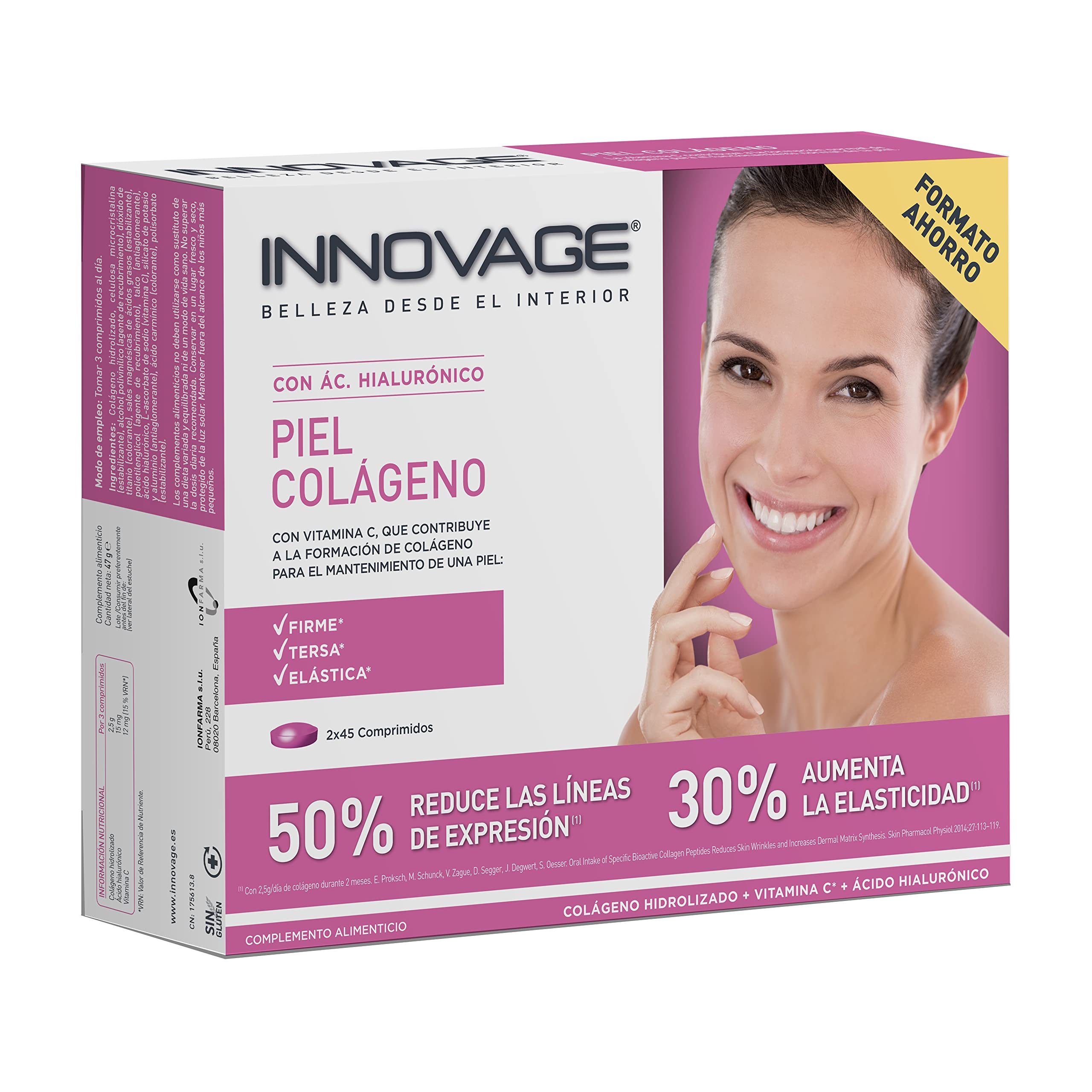 INNOVAGE Piel Colágeno 90 comprimidos