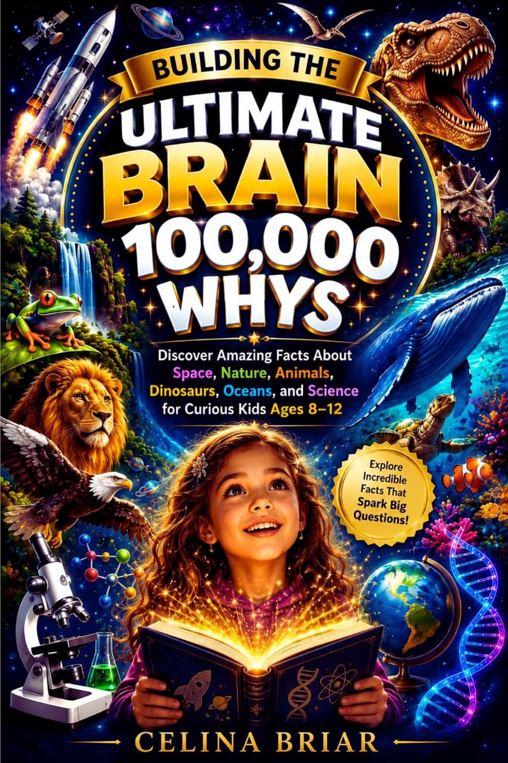 Building the Ultimate Brain 100,000 Whys: Discover Amazing Facts About Space, Nature, Animals, Dinosaurs, Oceans, and Science for Curious Kids Ages 8–12