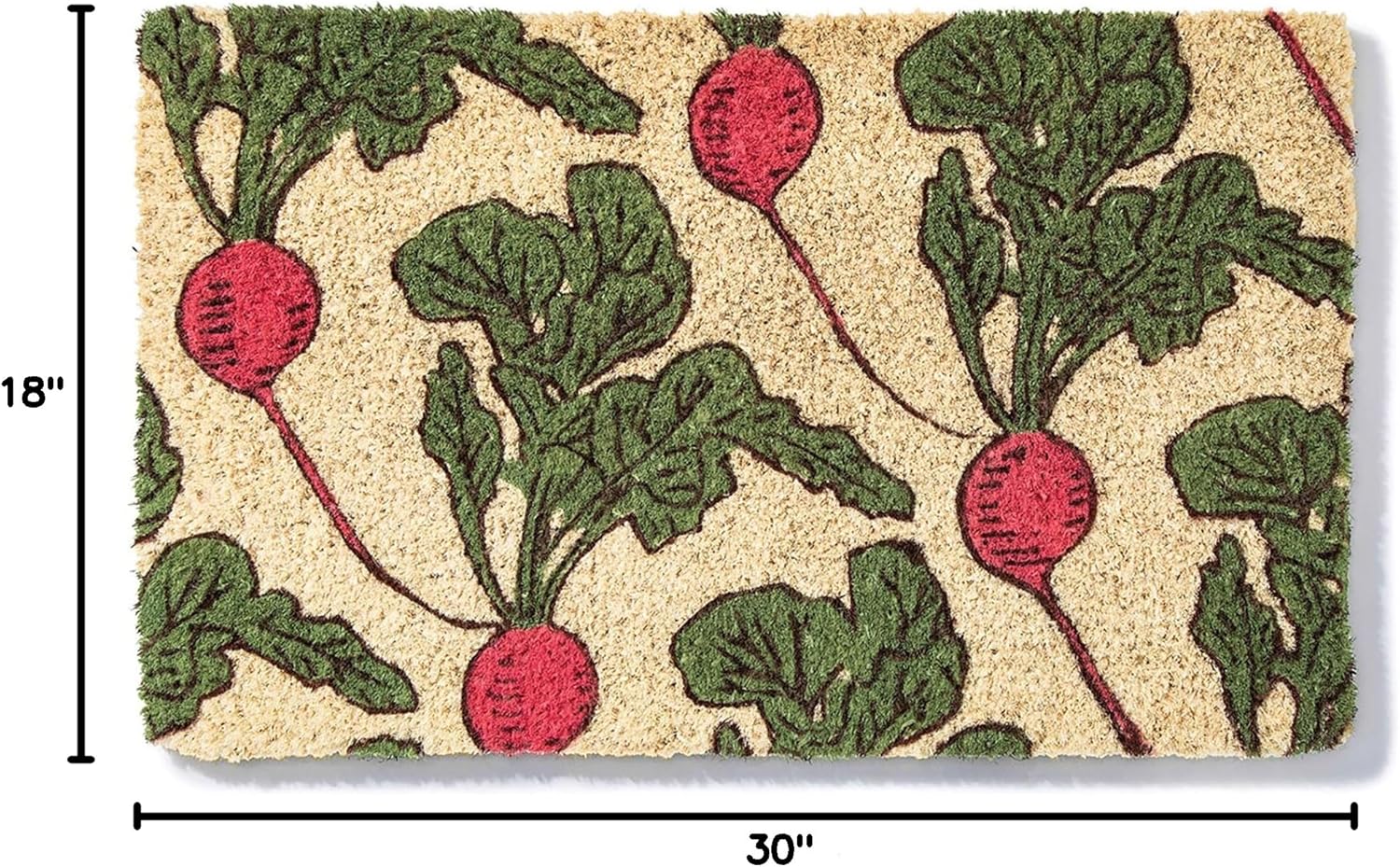 Entryways Handmade Doormat - Beet It, 18"x30"