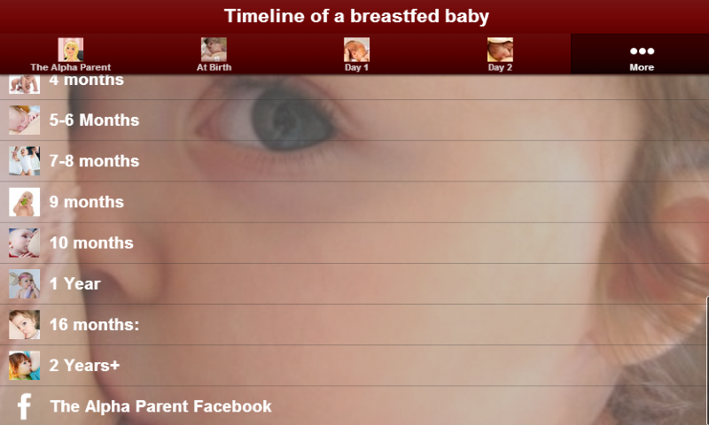 Timeline of a breastfed baby - App on the Amazon Appstore