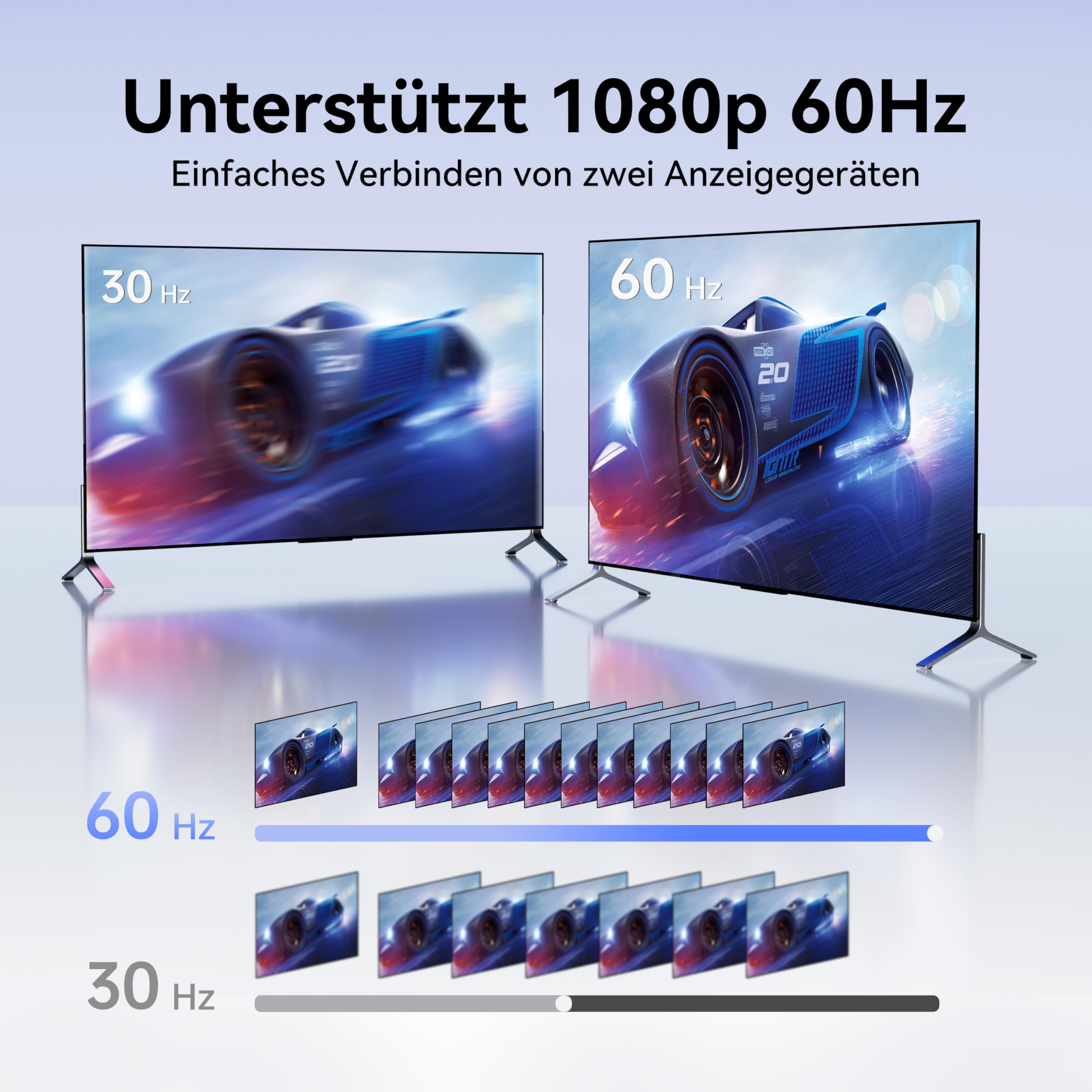 HX60 - Cavo adattatore VGA a HDMI, 1,8 m, convertitore da HDMI a VGA, Full HD 1080P, convertitore SVGA per desktop, proiettore, HDTV, Raspberry Pi, Roku, Xbox ecc
