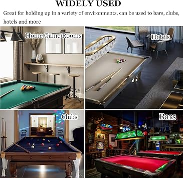 Wool Blend Pool Table Felt Set, 9ft Billiard Cloth with 6 Strips for Professional Performance on Home and Commercial Tables