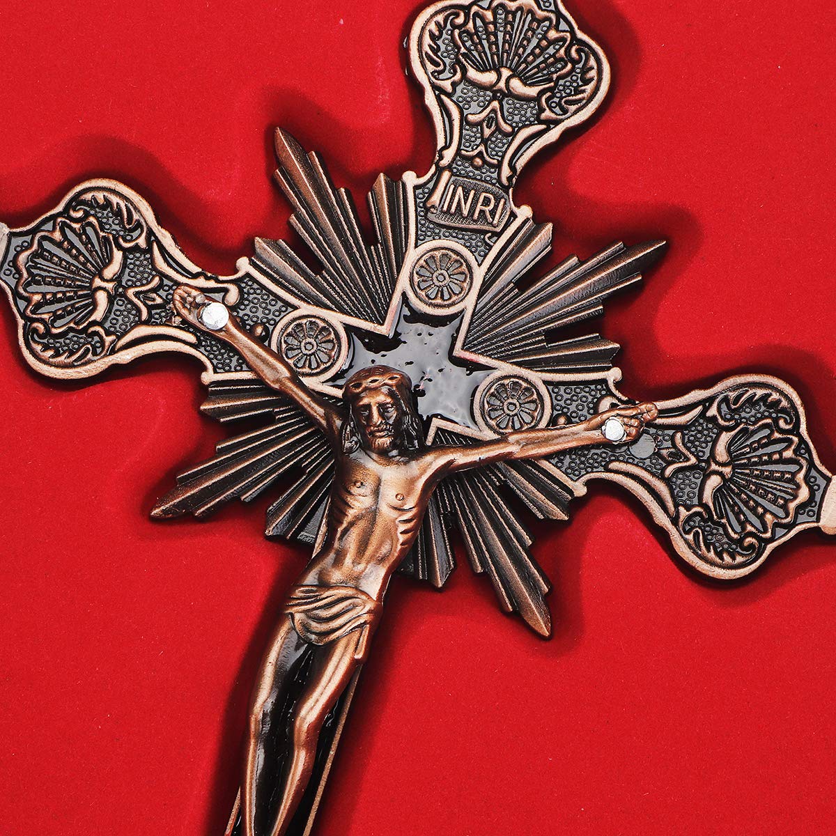 Tutoy Chrystus krzyż krzyż Jezus katolicki statuetka religijna biżuteria na biurko dekoracje
