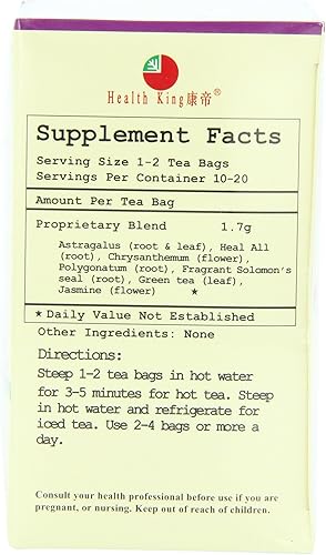 Miniatura 2 de Salud King transparente ojo té de hierbas bolsitas de té caja de 10unidades paquete de 4