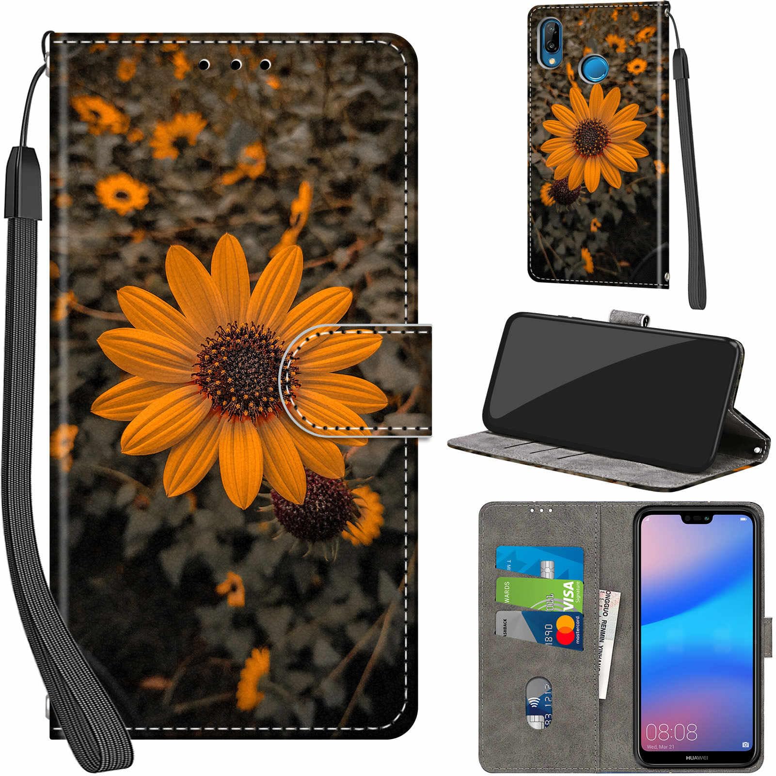 Handyhülle Für Huawei P20 Lite – Leder-Flip-Case Mit Standfunktion & 3 Kartenfächern