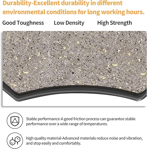 Miniatura 8 de AHL Pastillas de freno delanteras y traseras para Polaris 500 Sportsman HOEFI 2003-2008 500 Sportsman X2 2006-2008 500 Scrambler 4x4 2005-2012 600