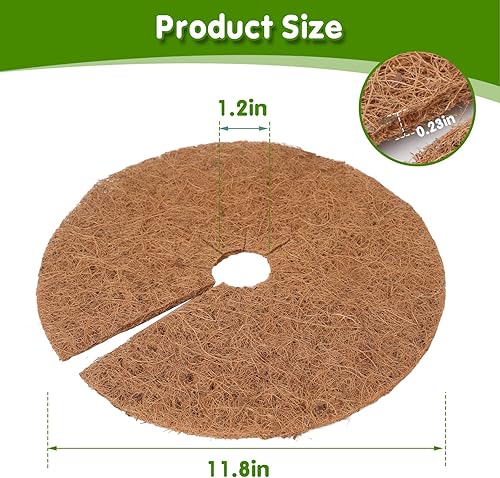 Miniatura 2 de 6 alfombrillas protectoras de fibra de coco, fibra de coco gruesa para árbol de fibra de coco, alfombrilla protectora de malezas para interiores y