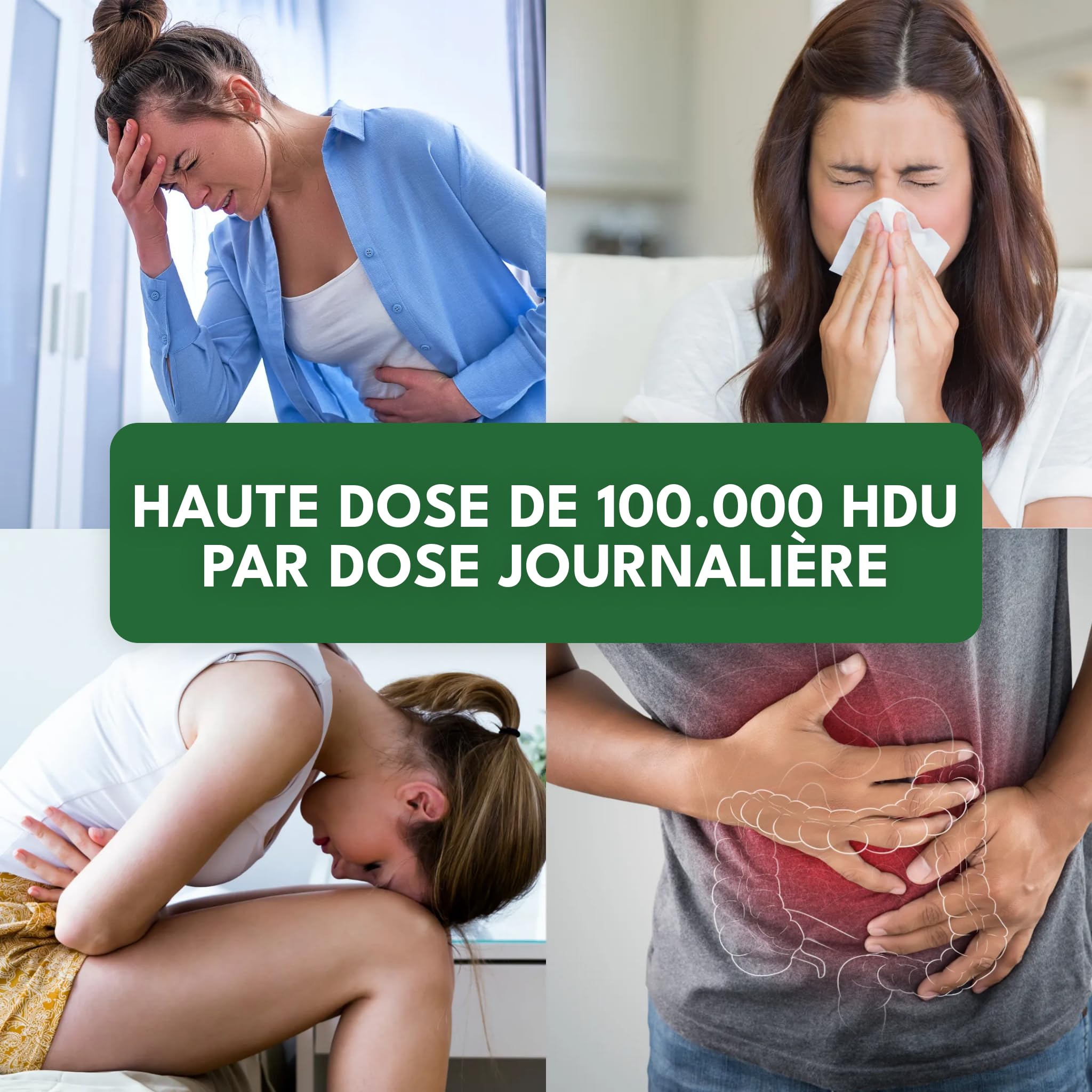 Green Naturals® DAO Vegan – Haute dose 300 000 HDU par dose journalière – Gélules gastro-résistantes – Enzyme DAO végétale issue de protéines de pois – Avec 100 mg de pousses de pois – 90 gélules | 100 000 HDU par capsule · Diaminoxase à partir de pousses