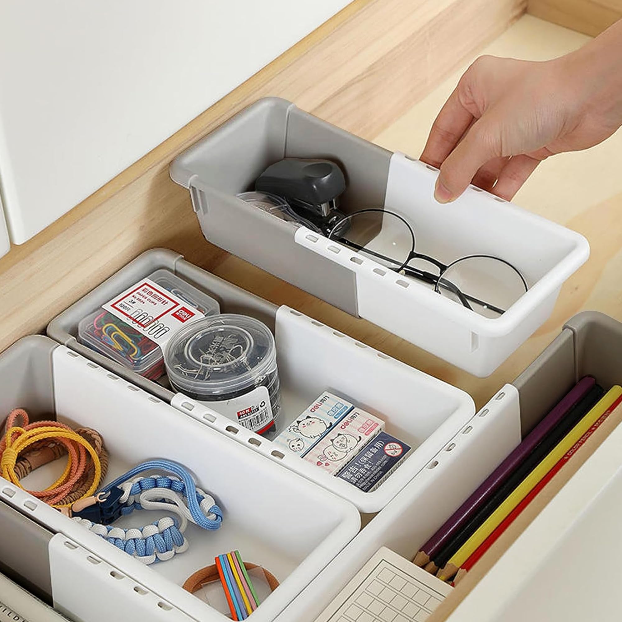 Expandable Drawer Organizers - Keep Drawers Tidy -6 Expandable Drawer Organizers - Keep Drawers Tidy -6