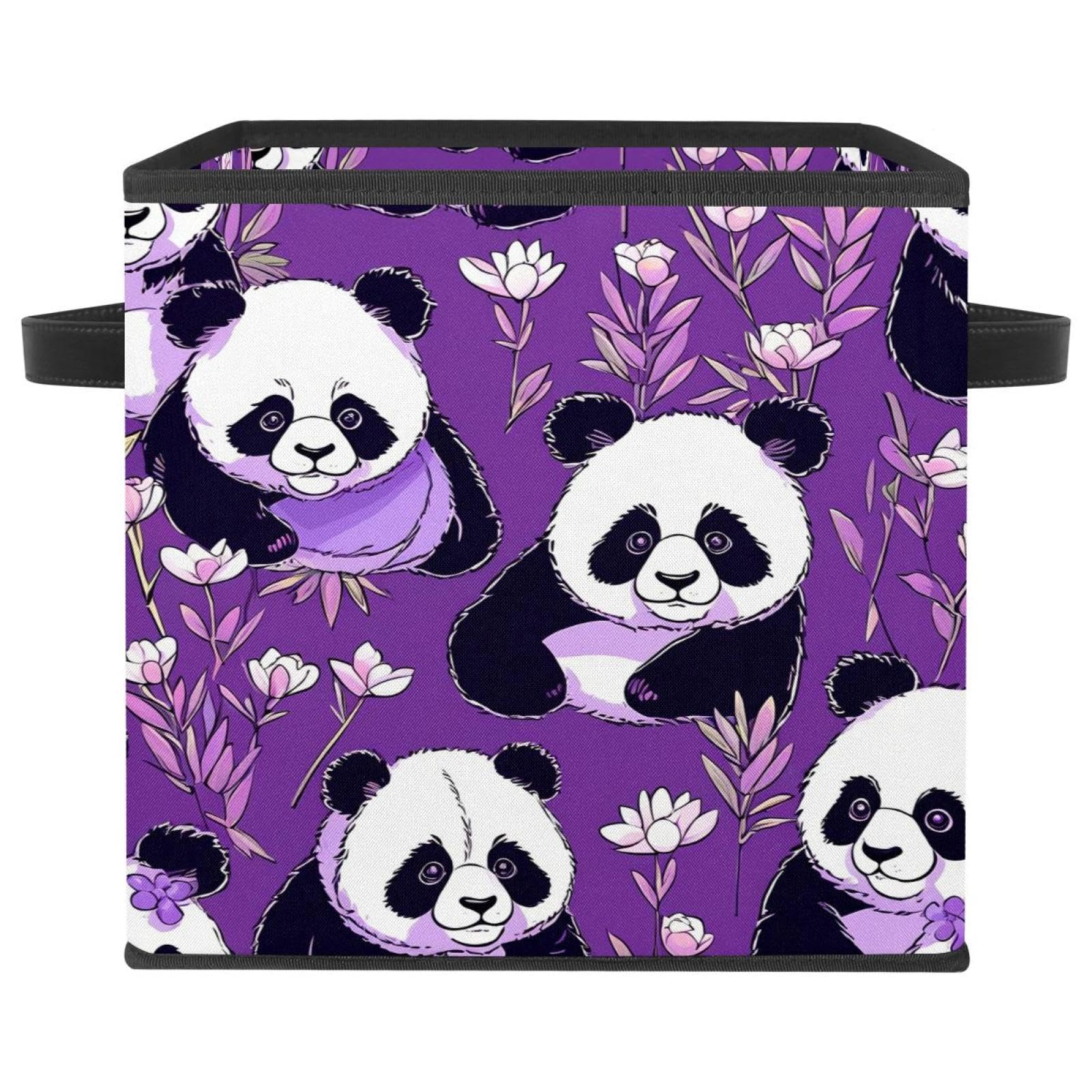 Solution d'organisation durable avec poignées en cuir boîte violette