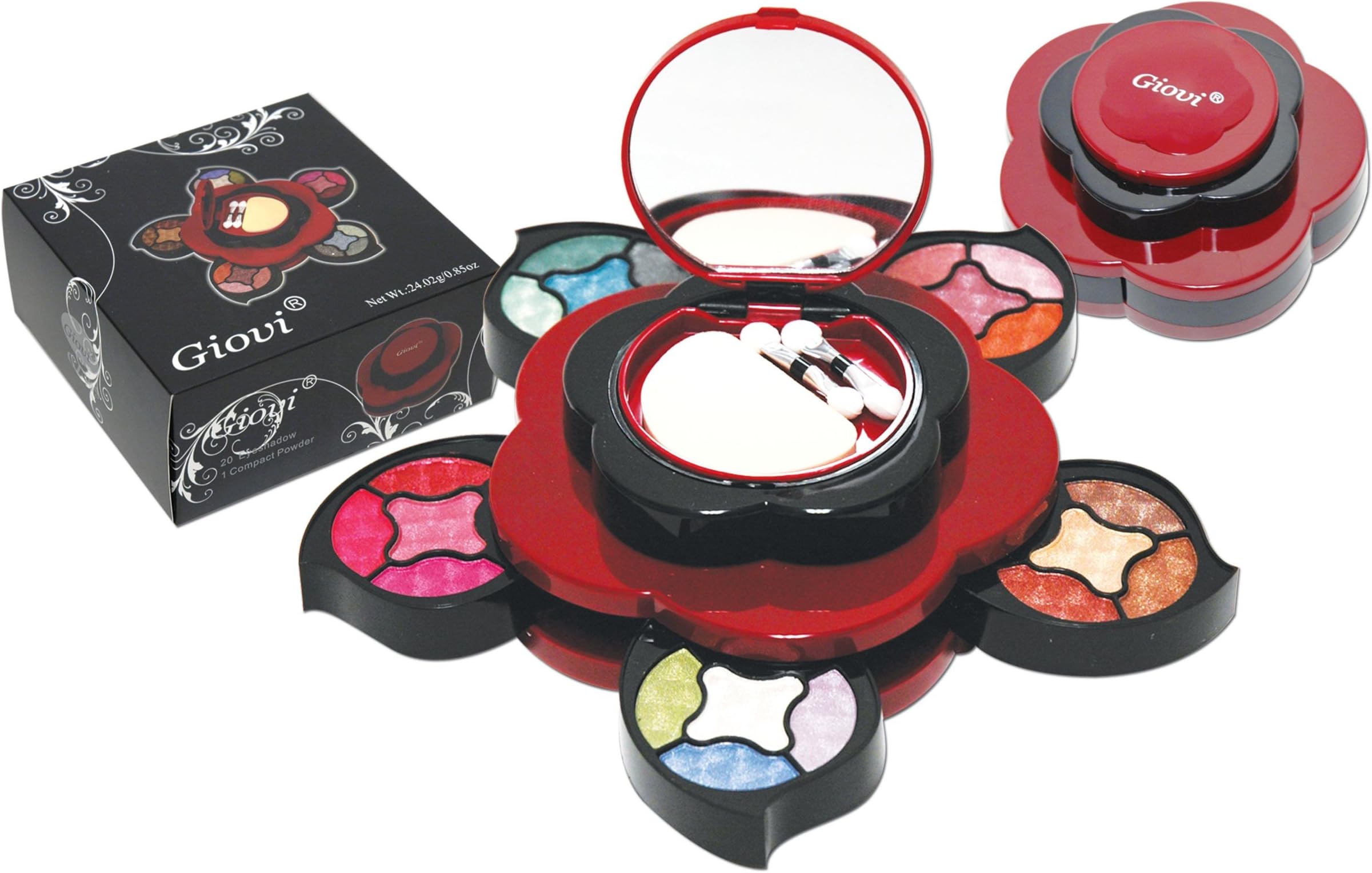 Giovi Professional Eye ShadowMake-up Kit 0.88oz- Shaped like a flower