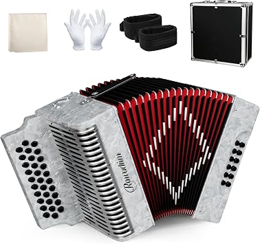 Accordion,31 Key 12 Bass GCF for Adult Beginners Performers TeachersWhite