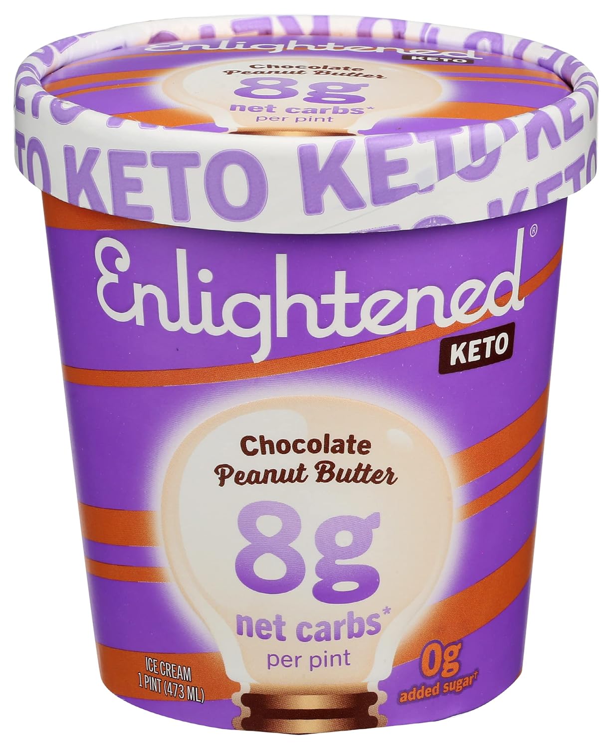 ENLIGHTENED Chocolate Peanut Butter Ice Cream, 1 PT
