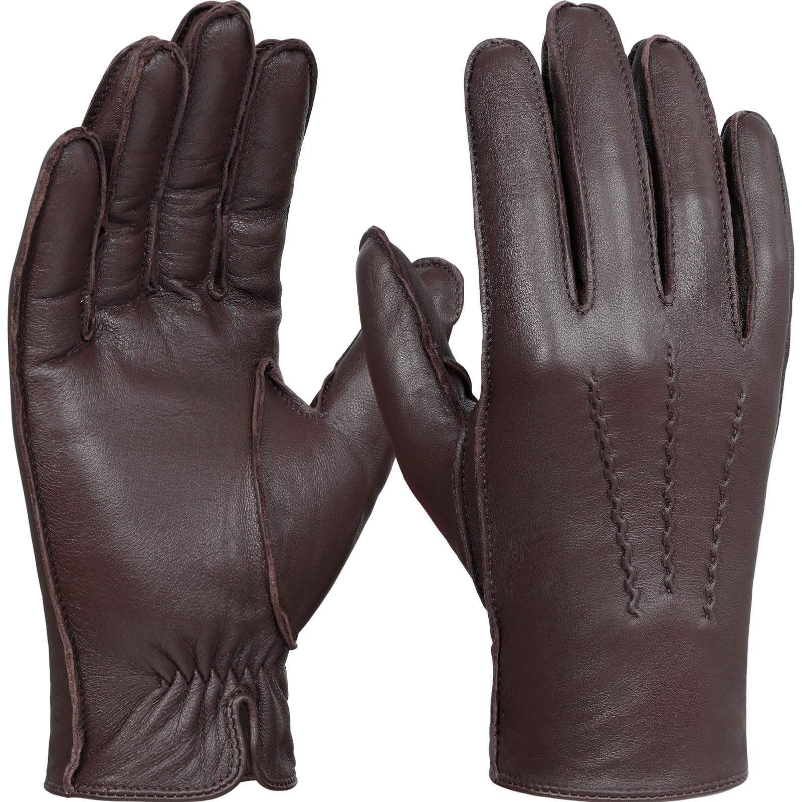 GSG SINCE 1998 Guantes Piel Hombre de Cuero