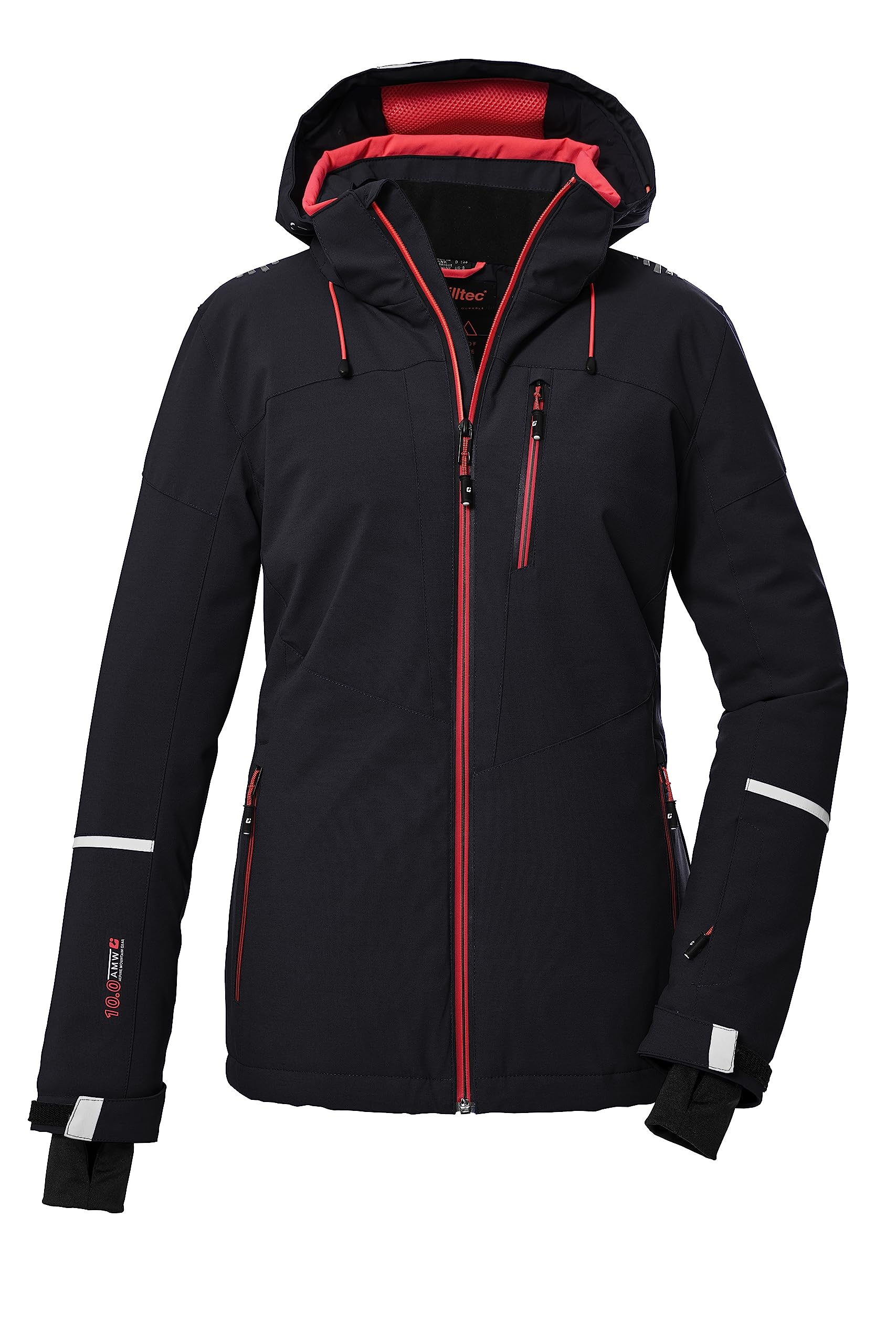 Killtec Damen Ksw 81 Wmn Ski Jckt Skijacke/Funktionsjacke mit abzippbarer Kapuze und Schneefang