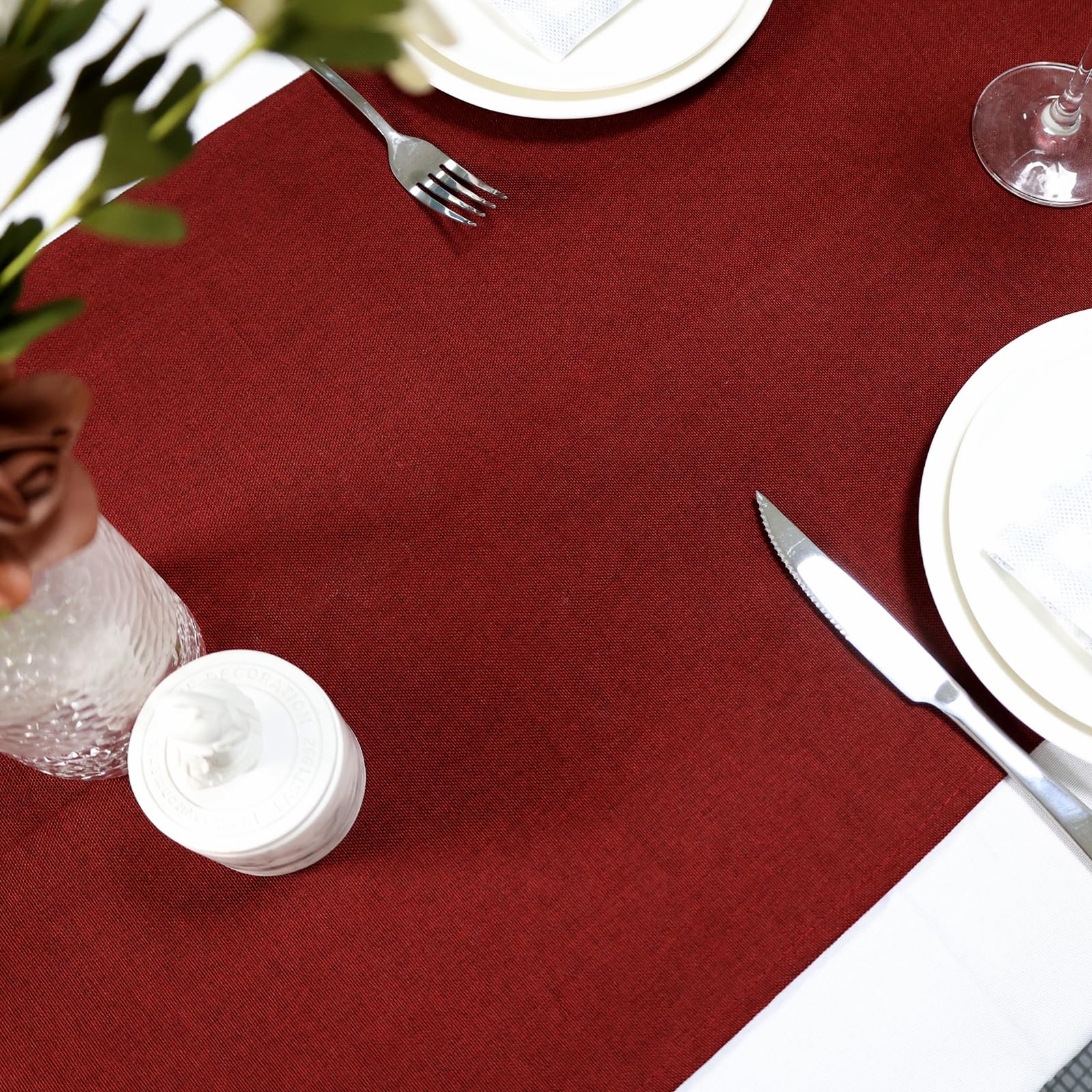Tafelloper - linnenlook - Kerst - Donkergrijs met kabouters - gnoom Tafelloper - linnenlook - Kerst - Donkergrijs met kabouters - gnoom